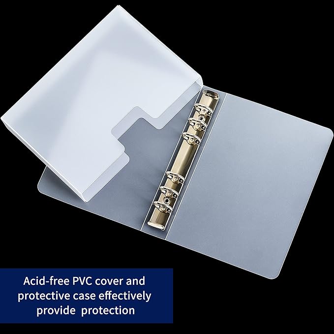 100 Pocket Currency Album - 7 × 4 inch Portable Banknotes Holder Dollar Paper Money Sleeves Storage Book for Bills Documents Tickets Trading Cards Stamps Collection Supplies AN0501BK