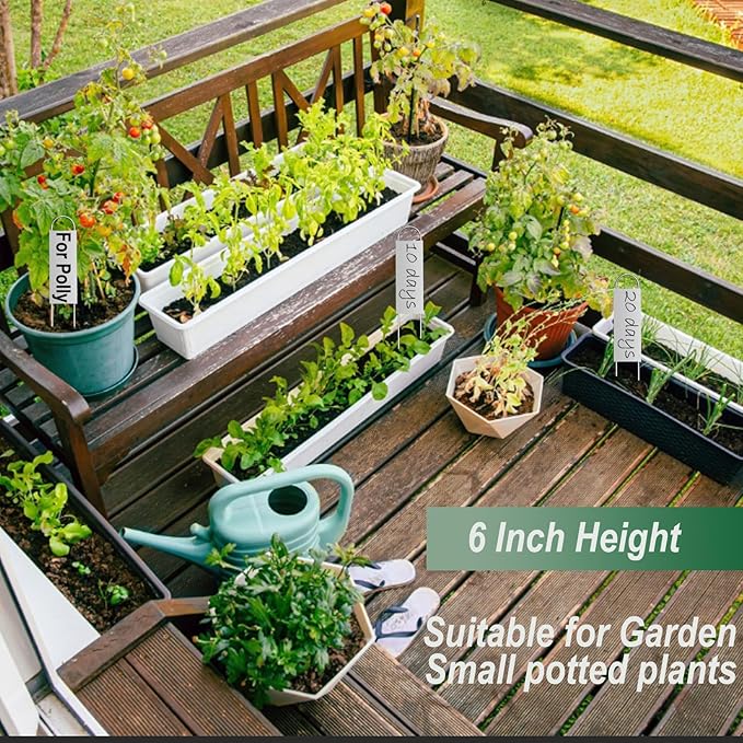 40 Pieces Metal Plant Labels 6 Inch Zinc Metal Plant Tags Garden Label Markers Outdoor Planting Garden Markers for Plants Vegetables Herb Seedlings Flowers