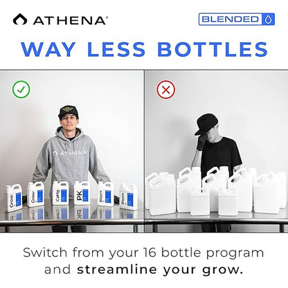 Athena Blended Line Nutrients Starter Kit | Complete 8-Part Nutrient and Fertilizer Solution (Grow A&B, Bloom A&B, PK, Cleanse, Balance, CaMg) for Home Growers – 32oz Bottles