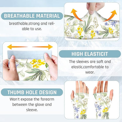 Gardening Sleeves for Women Farm Sun Protection Thorn Proof Cooling Arm Sleeves to Cover Arms for Garden Sports