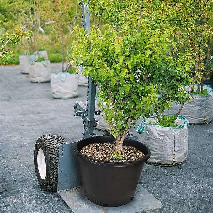 10 Pack Planter Nursery Pots 10 Gallon Pot for Plants, 16 inch Plastic Flower Pots, Round Black Grower Pot with Drainage Hole for Indoor and Outdoor Plants