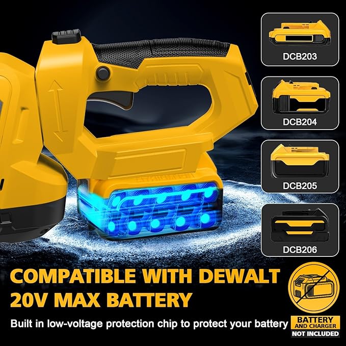 Electric Hedge Trimmer Cordless Compatible with DEWALT 20V MAX Battery, 20-Inch Cordless Hedge Trimmer, Brushless Bush Trimmer, 2/3'' Cutting Capacity, Lightweight & Rotatable Handle(No Battery)
