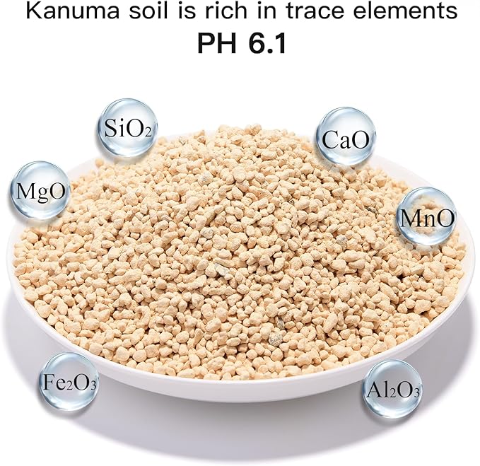 2lb Japanese Kanuma Soil 1/8-1/4 inch(3-6mm) Small Grain for Acid-Loving Plants - Ideal for Bonsai, Azaleas, Hydrangeas & Blueberries,Succulent - Fast Drainage, PH Balanced (Natural, No Additives)