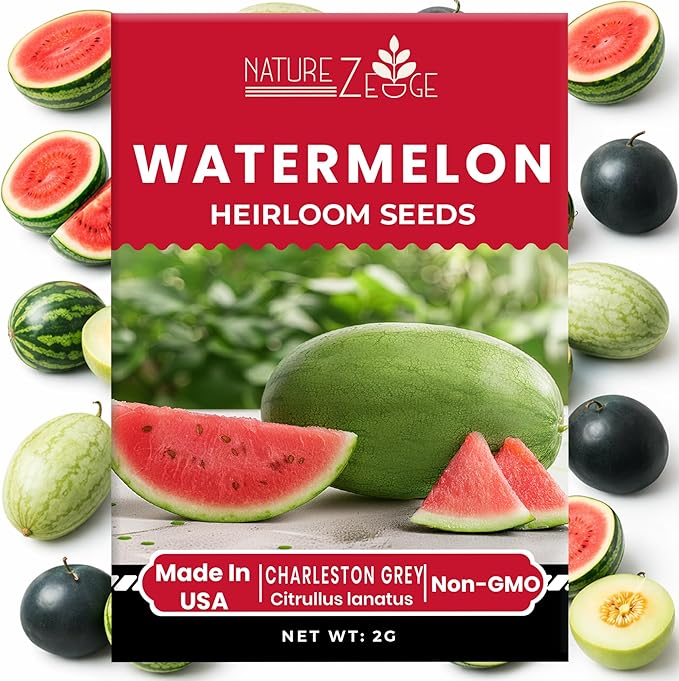 Fruit Seeds, Watermelon Seeds, Melon Seeds, Fruit Seeds for Planting, Sweet Watermelon Seeds for Planting, Cantaloupe Seeds, Sugar Baby, Black Diamond, Charleston Grey, Hales Best, Green Honeydew