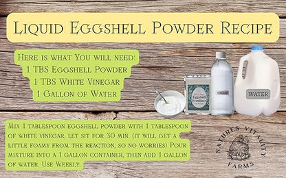 U.S.A. Eggshell Fertilizer Powder, 4 Ounce, for Tomato Plants, Orchids, Calcium Magnesium Phosphorus Powder for Indoor and Outdoor Flowers and Plants