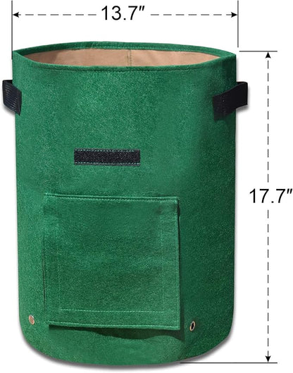Strong Camel 11Gallon Garden Boxes Garden Planting Grow Bags Planter Pot for Potato Tomato (1 Pack)