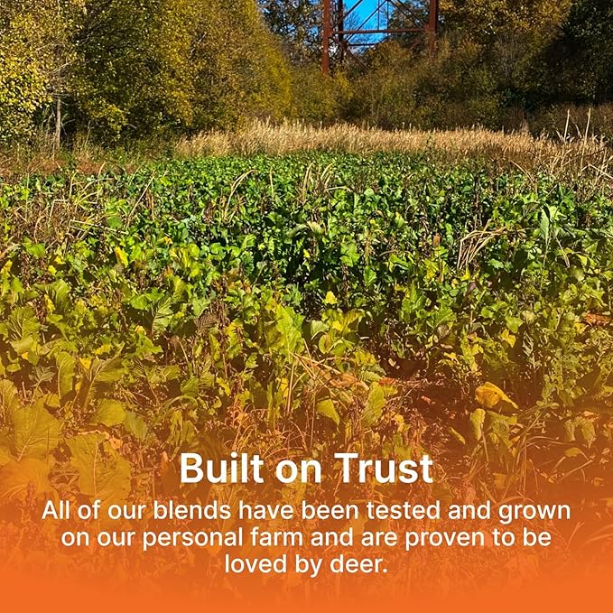 No Till Annual Mix - Throw and Grow Clover, Rye, Turnip, Brassica, Oats - No Plow Food Plot Seed for Deer - 10 lbs