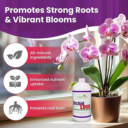 Orchid Love- The World's Greatest Orchid Food!(Net 32 fl oz. concentrate: yields 16 to 32 gallons)