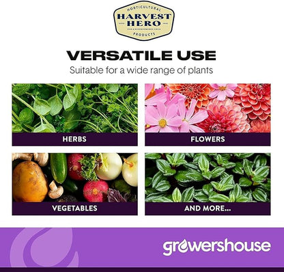 Harvest Hero 12qt Organic Perlite for Plants, Perlite for Gardening with Trimming Scissors