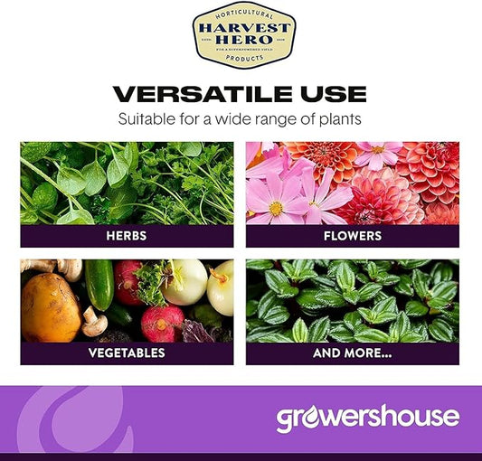 Harvest Hero 12qt Organic Perlite for Plants, Perlite for Gardening with Trimming Scissors