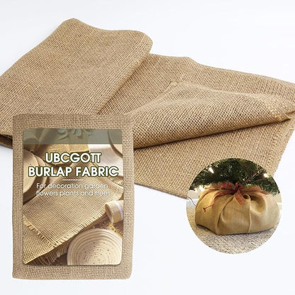 Gardening Burlap Roll - Multipurpose Natural Burlap Fabric (40 Inch x 60 inch)