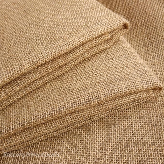 Burlap Fabric Roll 45" x15' | Versatile Material for Plant Cover, Placemats, Tree Wrap, Sackcloth Projects, and Table Runner