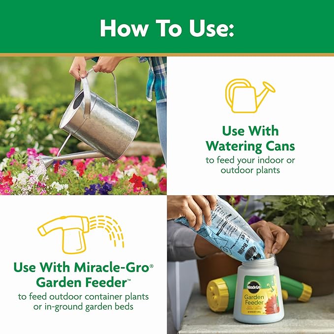 Miracle-Gro Water Soluble All Purpose Plant Food - Fertilizer For All Indoor or Outdoor Plants including Roses, Flowers, Vegetables, Houseplants, Trees, and Shrubs, 1.5 lbs.
