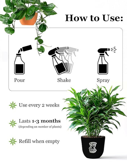 Plant & Leaf Spray – Non-Toxic Leaf Shine & Protector | Eco-Friendly, Safe for Indoor Plants | Handcrafted, Women-Owned, 3rd Generation Recipe | Plant-Based Formula with Gentle Silicone