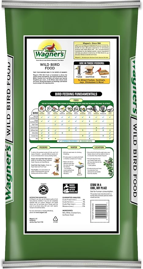 Wagner's 13010 Wild Bird Food, 30-Pound Bag