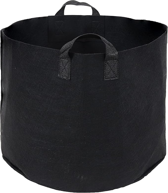 Sunnydaze 1-Pack of 7-Gallon Garden Grow Bags for Vegetables - 300 GSM Non-Woven Polypropylene Felt Fabric Flower Pots and Planters with Handles - Single Gardening Container