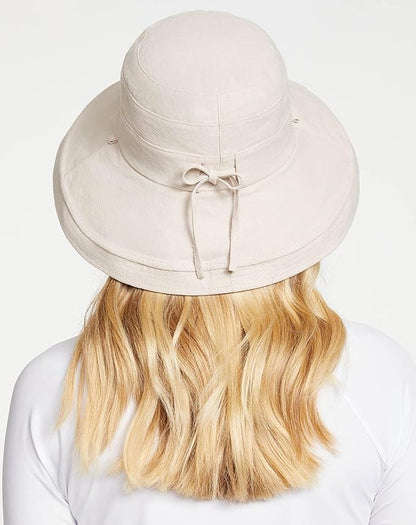 Solbari Women's Holiday Sun Hat UPF 50+ Packable UV Sun Protection Hat with Full Coverage Brim, Reversible, Adjustable Fit