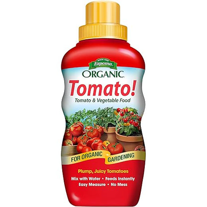 Espoma Organic 16 Ounce Concentrated Tomato! Plant Food - Plant Fertilizer for All Types of Tomatoes and Other Vegetables. for Organic Gardening. Pack of 1