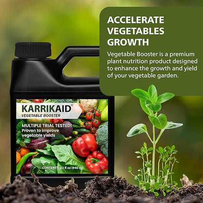 Vegetable Booster for Liquid Plant Food with Vegetables or Tomato Fertilizer Works as a Root Booster for Garden Soil - 32 fl oz