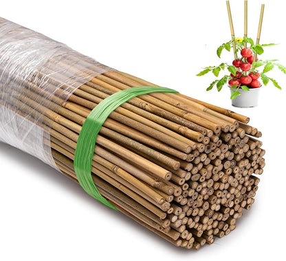 200 Pcs 18 inches Bamboo Stakes, Natural Bamboo Sticks Plant Support Stake for Indoor and Outdoor Climbing Plants