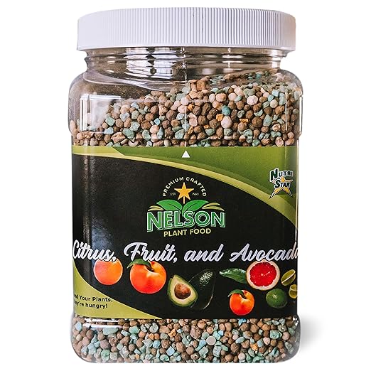 Nelson - Citrus Fruit & Avocado Tree Plant Food for In-Ground, Containers, & Patios, Granular Fertilizer, NutriStar 12-10-10 (2 lb.)