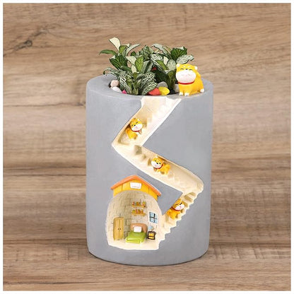 Segreto Creative Plants Pot Flower Pots Resin Planters Vase Home Decor for Succulents,Flower,Cactus,Gardening Decoration,Indoor,Sweet Dog