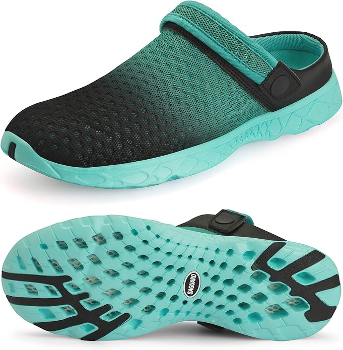 SAGUARO Men's Women's Quick Dry Garden Shoes Lightweight Breathable Gardening Clog Water Shoes Mesh Sandals for Sports Outdoor Beach Pool Exercise