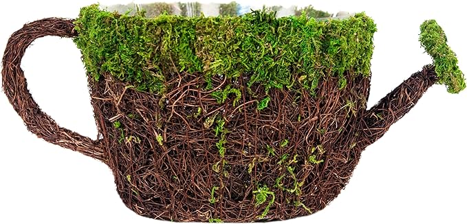 SuperMoss (55261) 9" Deco Watering Can Planter Basket, Large