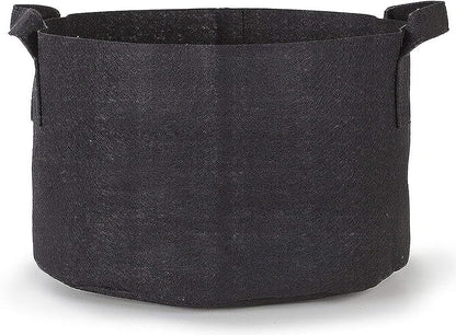 247Garden 5-Pack 30 Gallon Grow Bags/Aeration Fabric Pots w/Handles (260GSM, Black, 15.5H x 24D)