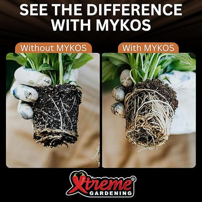 Xtreme Gardening Mykos Mycorrhizae for Plants 100g (3.5oz) – Granular Mycorrhizal Fungi Root Inoculant, OMRI Listed Organic Biofertilizer for Stronger Roots & Nutrient Uptake, Treats 20 Plants