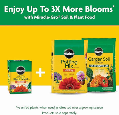 Miracle-Gro Water Soluble All Purpose Plant Food - Fertilizer For All Indoor or Outdoor Plants including Roses, Flowers, Vegetables, Houseplants, Trees, and Shrubs, 1.5 lbs.