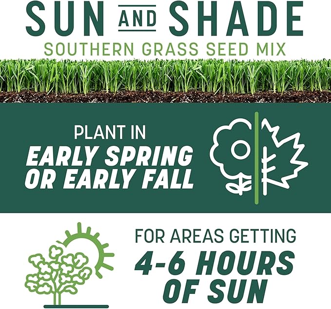 Pennington Smart Seed Sun and Shade Tall Fescue Grass Seed Mix for Southern Lawns 7 lb