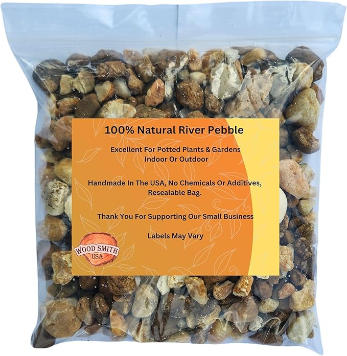 Versatile River Rocks & Garden Stones for Outdoor Landscaping - Ideal Decorative Pebbles for Plants Indoor & Outdoor, Landscaping Stones. 1 Quart
