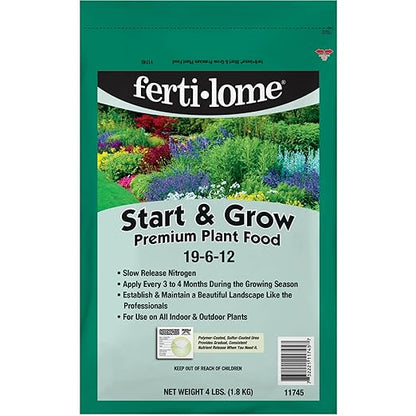 Fertilome (11745) Start & Grow Premium Plant Food 19-6-12 (4 lbs.)
