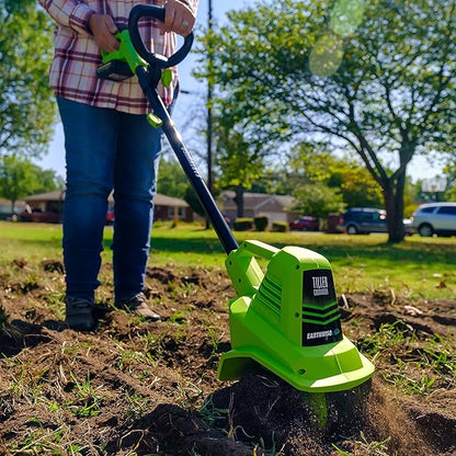 Earthwise Power Tools by ALM TC70020IT 20-Volt 7.5-Inch Cordless Electric Garden Tiller Cultivator & Burpee Bone Meal Fertilizer | Add to Potting Soil | Strong Root Development