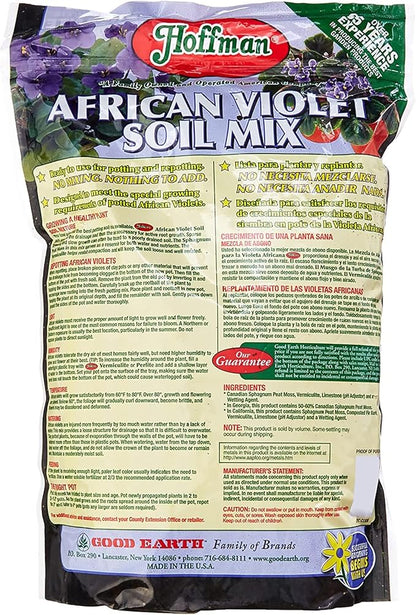 Hoffman 10301 Organic African Violet Soil Mix, 4 Quarts