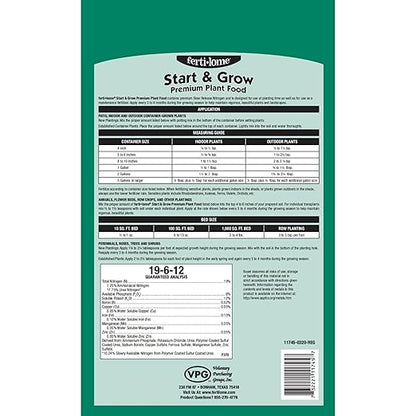 Fertilome (11745) Start & Grow Premium Plant Food 19-6-12 (4 lbs.)