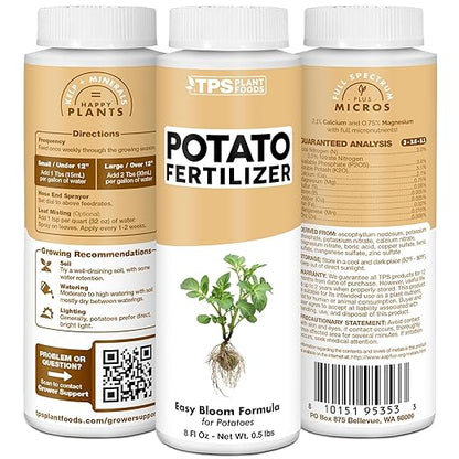 Potato Fertilizer, Complete Liquid Potato Plant Food, 8 oz (250mL)