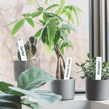 KINGLAKE GARDEN 600 Pcs 4'' Plastic Plant Labels Garden Marker Vegetable Gardening Tags,Plastic Garden Labels for Outdoor Indoor Potted Plants with Permanent Marking Pen