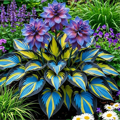 290+ Perennial Hostas for Planting, Low Maintenance Rich Foliage, Heart Shaped Leaves, Outdoor Garden Attract Pollinators Bonsai Decoration Non-GMO Heirloom Hosta Plants Seeds