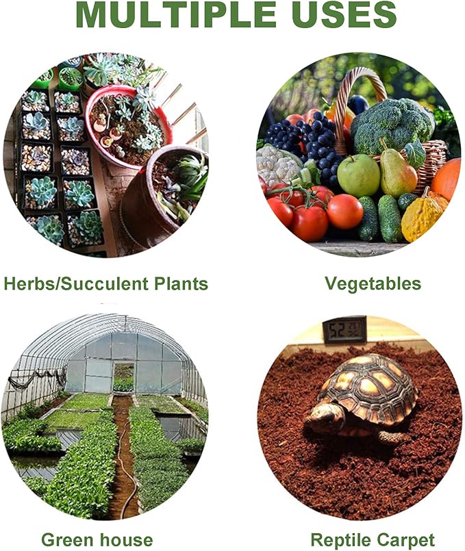 Coco Coir Bricks for Plants - Compressed Coconut Fiber Substrate Plant Soil for Vegetables Flowers Berries Planting, Reptile Bedding(6 Pack)