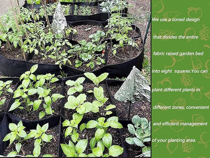 128 Gallon Breathable & Durable Fabric Grow Bags - 3x6FT Heavy Duty Nonwoven Fabric Pots for Indoor Outdoor Vegetable and Flower, Perfect for Spring and Summer Gardening