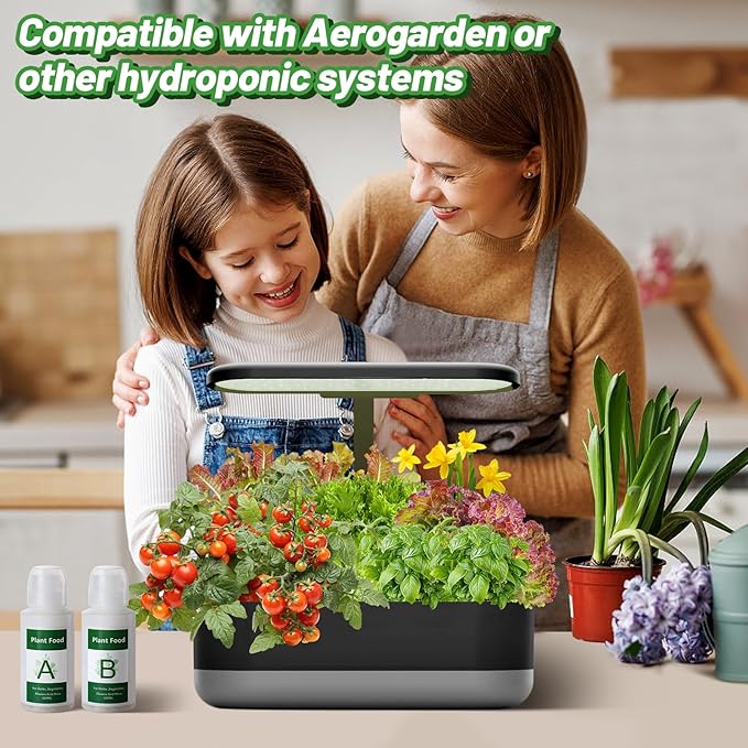 Bigmeta Hydroponic Pods Kit Compatible with Aerogarden -50pcs Growing Sponge, Plant Basket, Pod Labels, Seed Starter Sprout Kit for Grow Anything with Plant Food, for Most Indoor Systems