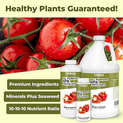 NPK Fertilizer – All Purpose Liquid NPK Plant Food for All Plants, 1 Gallon