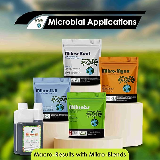 Mikro-Root, Trichoderma Fungi for Healthier Root Management. Solubilize Fixed Phosphate in The Soil to be readily Available to Plants (2 oz)
