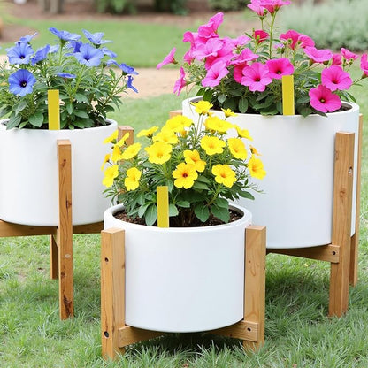 200 Pcs 4" Plant Tags Seed Plastic Plant Name Tags Garden Labels Markers for Outdoor Indoor Garden, Yellow