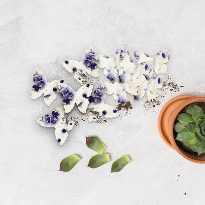 50pcs Large Purple Butterfly Seed Paper – Plantable & Writable Wildflower, Gift for Mom This Mother’s Day, Use for Shower Favors, Weddings, Heart Party Favors or Life Events