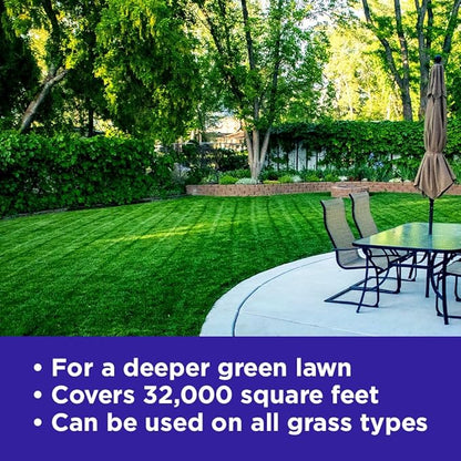 Commercial Grade Lawn Energizer- Grass Micronutrient Booster with Iron and Nitrogen- Liquid Turf Spray Concentrated Fertilizer- Any Grass Type, All Year- Simple Lawn Solutions (2.5 Gallons)