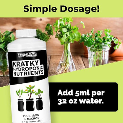 Kratky Hydroponic Fertilizer - 32oz