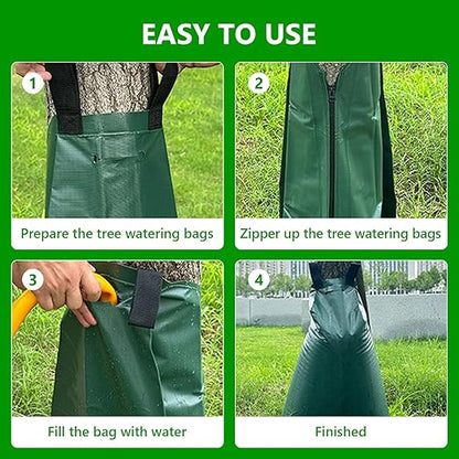 3 Pack Tree Watering Bags 20 Gallon – Slow Release Drip Irrigation for Trees, PVC Tree Watering Bag for New & Established Trees, Deep Watering in 5–8 Hours, Ideal for Fruit Trees & Young Saplings